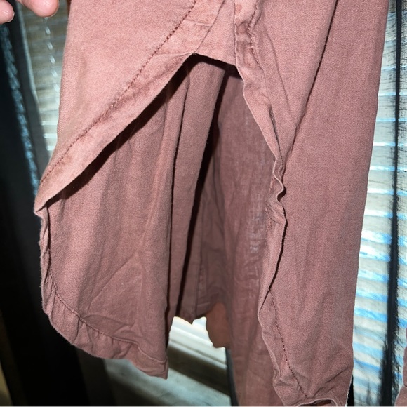 Free People Dusty Pink Button Down - Picture 8 of 9